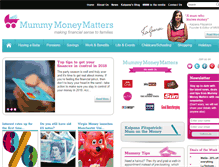 Tablet Screenshot of mummymoneymatters.com